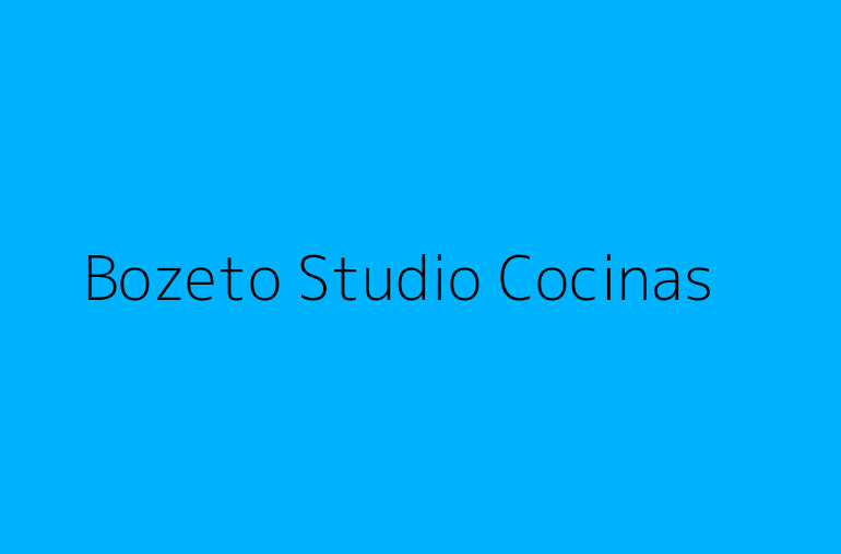 Bozeto Studio Cocinas